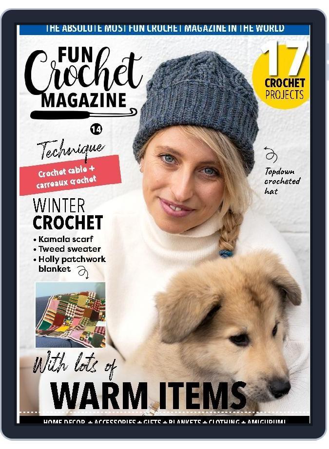 Fun Crochet January 1st, 2024 Digital Back Issue Cover