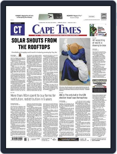 Cape Times April 22nd, 2024 Digital Back Issue Cover