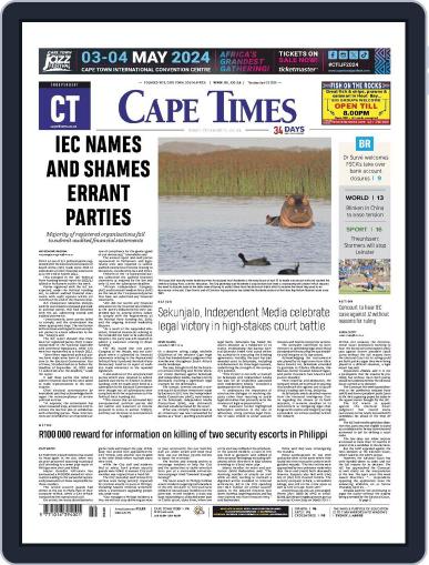 Cape Times April 25th, 2024 Digital Back Issue Cover