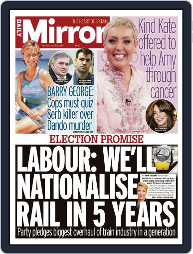 Daily Mirror UK Digital Back Issue Cover