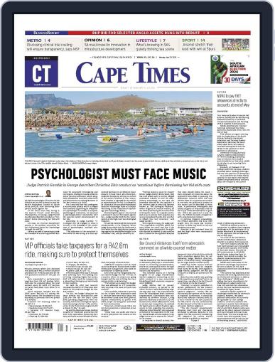 Cape Times April 29th, 2024 Digital Back Issue Cover
