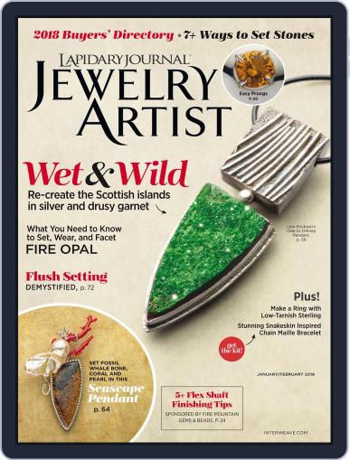 Lapidary Journal Jewelry Artist January 1st, 2018 Digital Back Issue Cover
