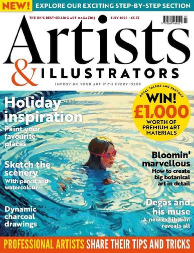 Artists & Illustrators July 1st, 2024 Digital Back Issue Cover