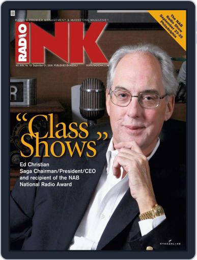 Radio Ink September 21st, 2009 Digital Back Issue Cover