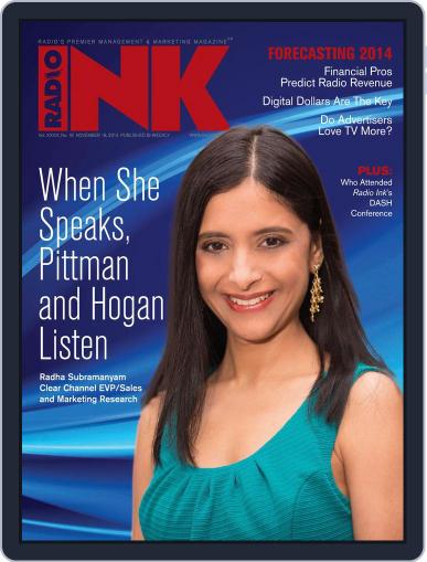Radio Ink November 21st, 2013 Digital Back Issue Cover