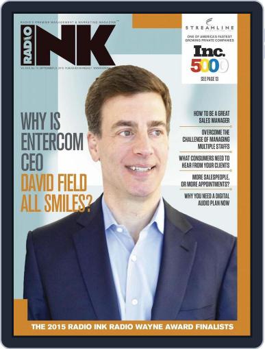 Radio Ink September 20th, 2015 Digital Back Issue Cover