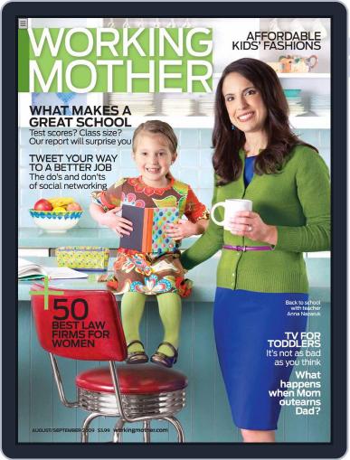 Working Mother August 3rd, 2009 Digital Back Issue Cover