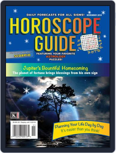 Horoscope Guide November 1st, 2018 Digital Back Issue Cover