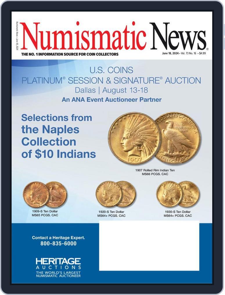 Numismatic News (Digital) Subscription                    June 18th, 2024 Issue
