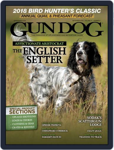 Gun Dog September 1st, 2018 Digital Back Issue Cover