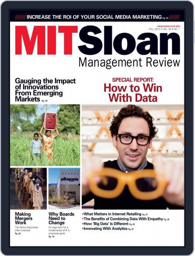 MIT Sloan Management Review October 1st, 2012 Digital Back Issue Cover