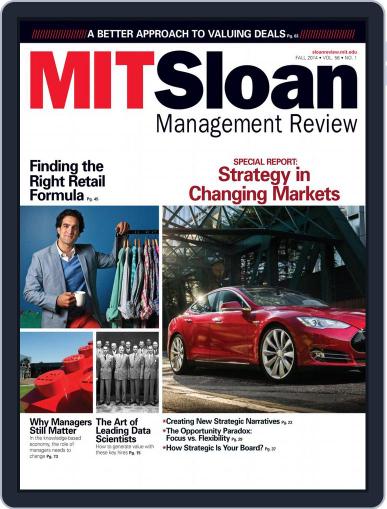MIT Sloan Management Review October 1st, 2014 Digital Back Issue Cover
