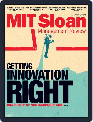 MIT Sloan Management Review September 1st, 2017 Digital Back Issue Cover
