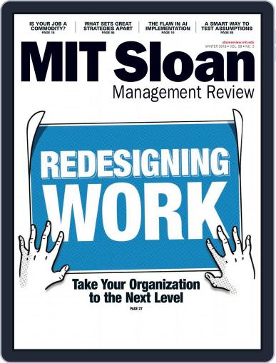 MIT Sloan Management Review January 1st, 2018 Digital Back Issue Cover