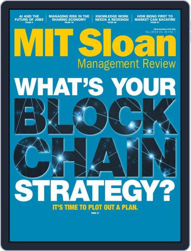 MIT Sloan Management Review September 1st, 2018 Digital Back Issue Cover