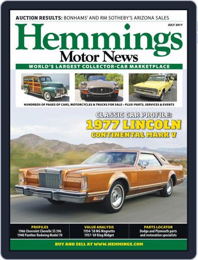 Hemmings Motor News July 1st, 2017 Digital Back Issue Cover