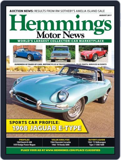 Hemmings Motor News August 1st, 2017 Digital Back Issue Cover