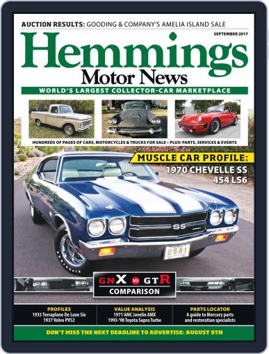 Hemmings Motor News September 1st, 2017 Digital Back Issue Cover