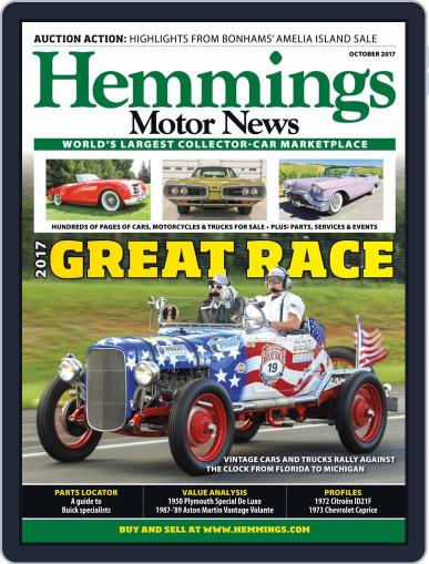 Hemmings Motor News October 1st, 2017 Digital Back Issue Cover