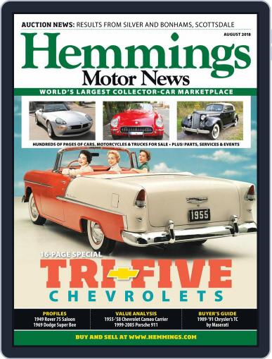 Hemmings Motor News August 1st, 2018 Digital Back Issue Cover
