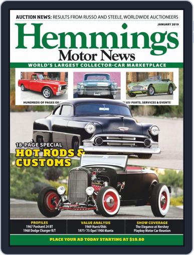Hemmings Motor News January 1st, 2019 Digital Back Issue Cover