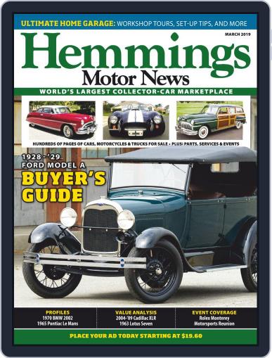 Hemmings Motor News March 1st, 2019 Digital Back Issue Cover