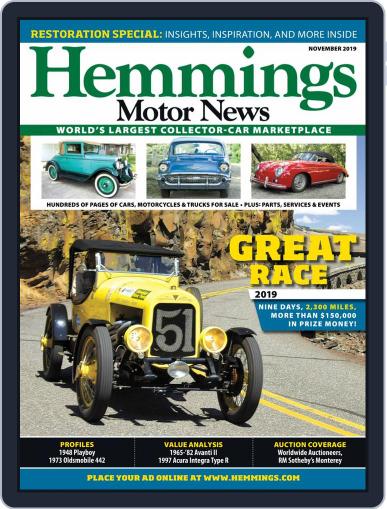 Hemmings Motor News November 1st, 2019 Digital Back Issue Cover