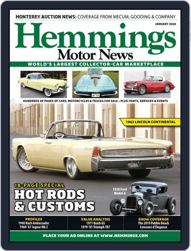 Hemmings Motor News January 1st, 2020 Digital Back Issue Cover