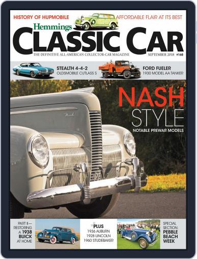 Hemmings Classic Car September 1st, 2018 Digital Back Issue Cover
