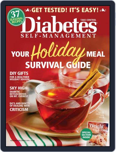 Diabetes Self-Management November 1st, 2016 Digital Back Issue Cover