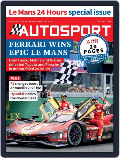 Autosport June 20th, 2024 Digital Back Issue Cover
