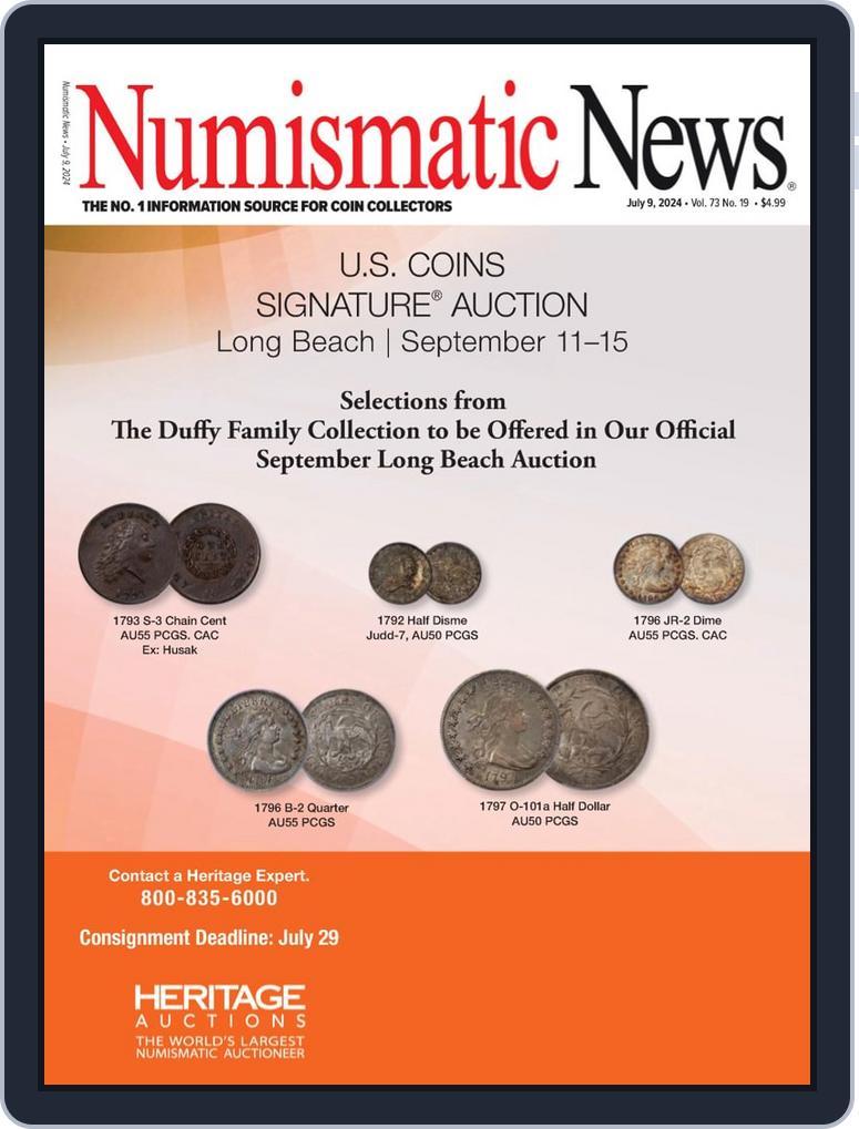 Numismatic News (Digital) Subscription                    July 9th, 2024 Issue