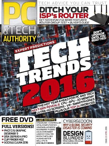 PC & Tech Authority April 1st, 2016 Digital Back Issue Cover