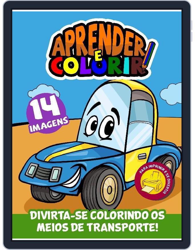 Aprender e Colorir July 1st, 2024 Digital Back Issue Cover