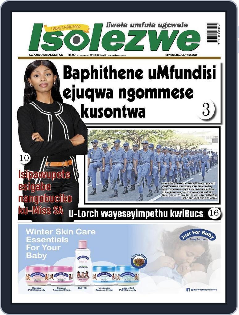 Isolezwe July 2nd, 2024 Digital Back Issue Cover