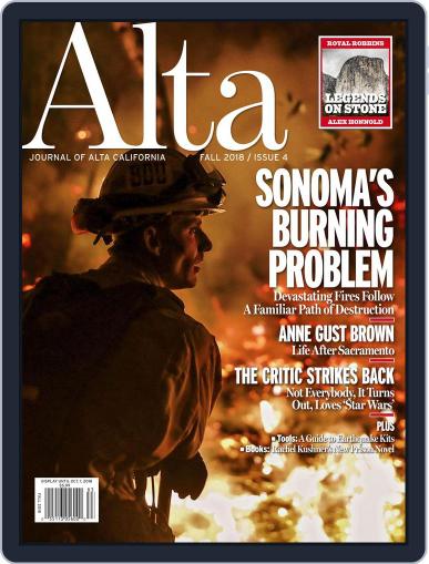 Journal of Alta California September 1st, 2018 Digital Back Issue Cover