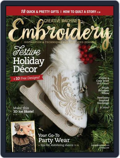 CREATIVE MACHINE EMBROIDERY October 5th, 2018 Digital Back Issue Cover