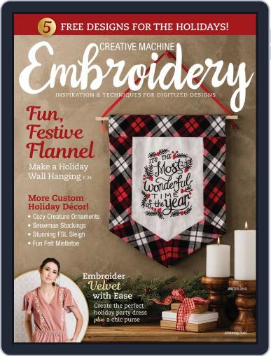 CREATIVE MACHINE EMBROIDERY September 1st, 2019 Digital Back Issue Cover
