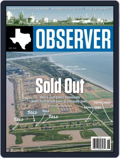 The Texas Observer June 1st, 2016 Digital Back Issue Cover