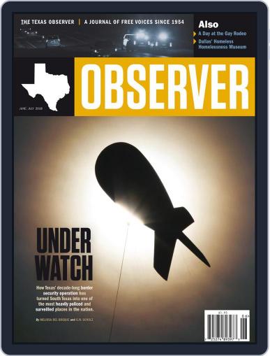 The Texas Observer June 1st, 2018 Digital Back Issue Cover