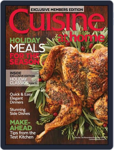 Cuisine at home November 1st, 2017 Digital Back Issue Cover