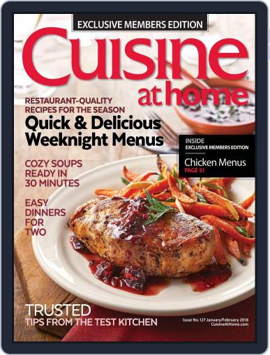Cuisine at home January 1st, 2018 Digital Back Issue Cover