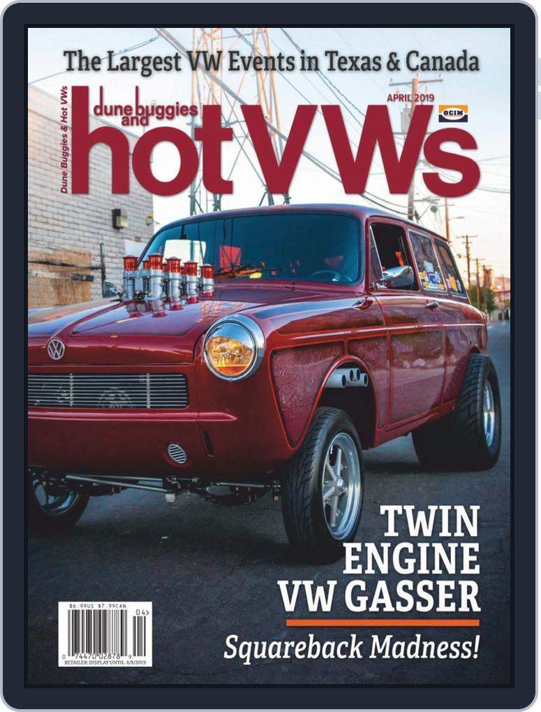 dune buggies and hotVWs April 1st, 2019 Digital Back Issue Cover