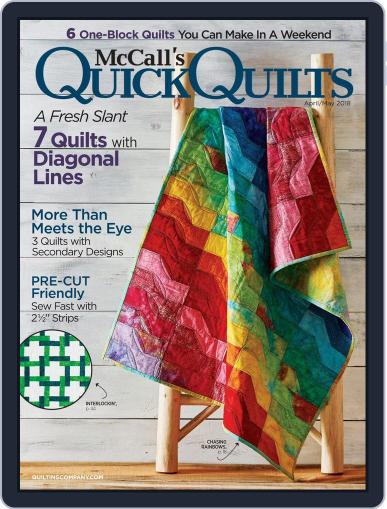 QUICK QUILTS April 1st, 2018 Digital Back Issue Cover