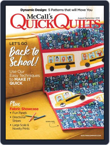 QUICK QUILTS August 1st, 2019 Digital Back Issue Cover