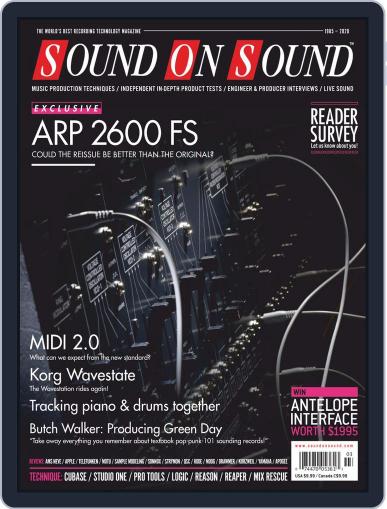 Sound On Sound USA March 1st, 2020 Digital Back Issue Cover