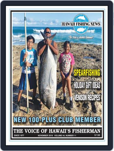 Hawaii Fishing News November 1st, 2019 Digital Back Issue Cover