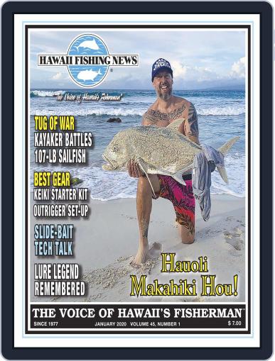 Hawaii Fishing News January 1st, 2020 Digital Back Issue Cover