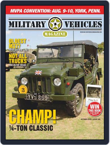 Military Vehicles October 1st, 2019 Digital Back Issue Cover