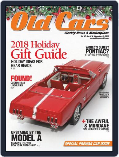 Old Cars Weekly November 15th, 2018 Digital Back Issue Cover